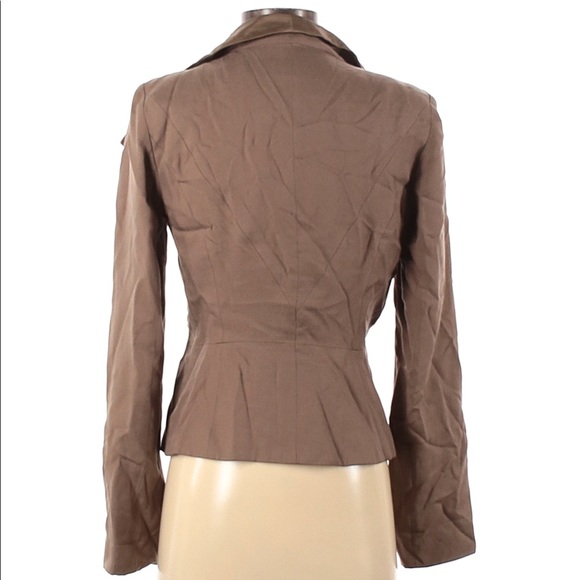 Tabitha Blazer Jacket Brown Tan Size 6 - Picture 2 of 7